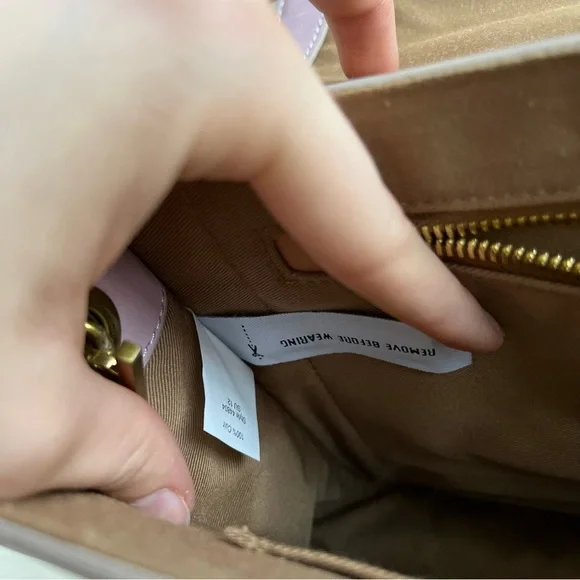 J. Crew Lavender Flap Turnlock Shoulder Bag Satchel - Picture 9 of 11